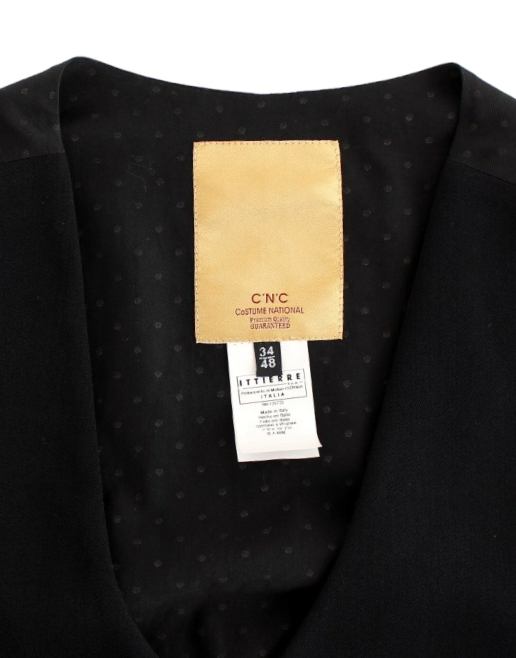 Costume National Schwarze Weste aus Wollmischung für die Freizeit