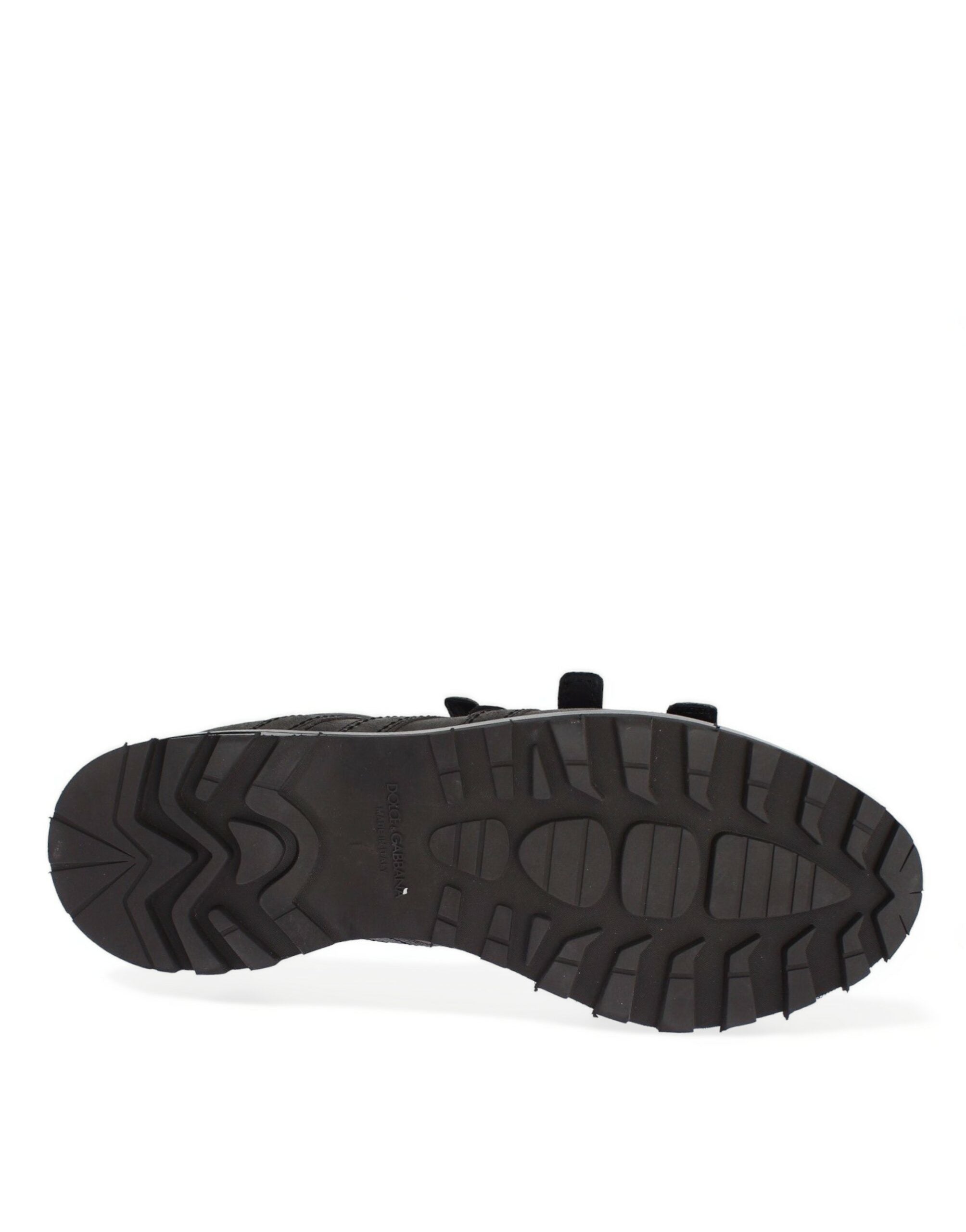 Dolce & Gabbana Stiefeletten aus grauem Leder mit Knöchelriemen