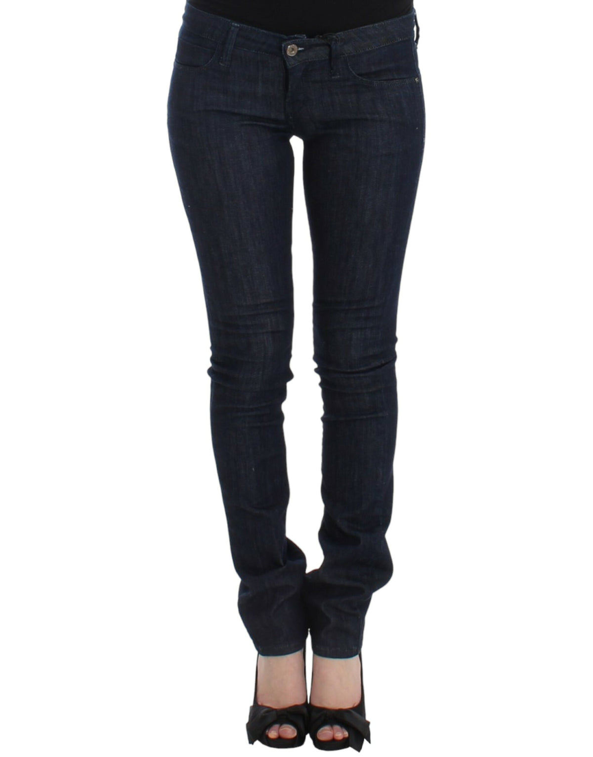 Costume National blaue Skinny-Jeans