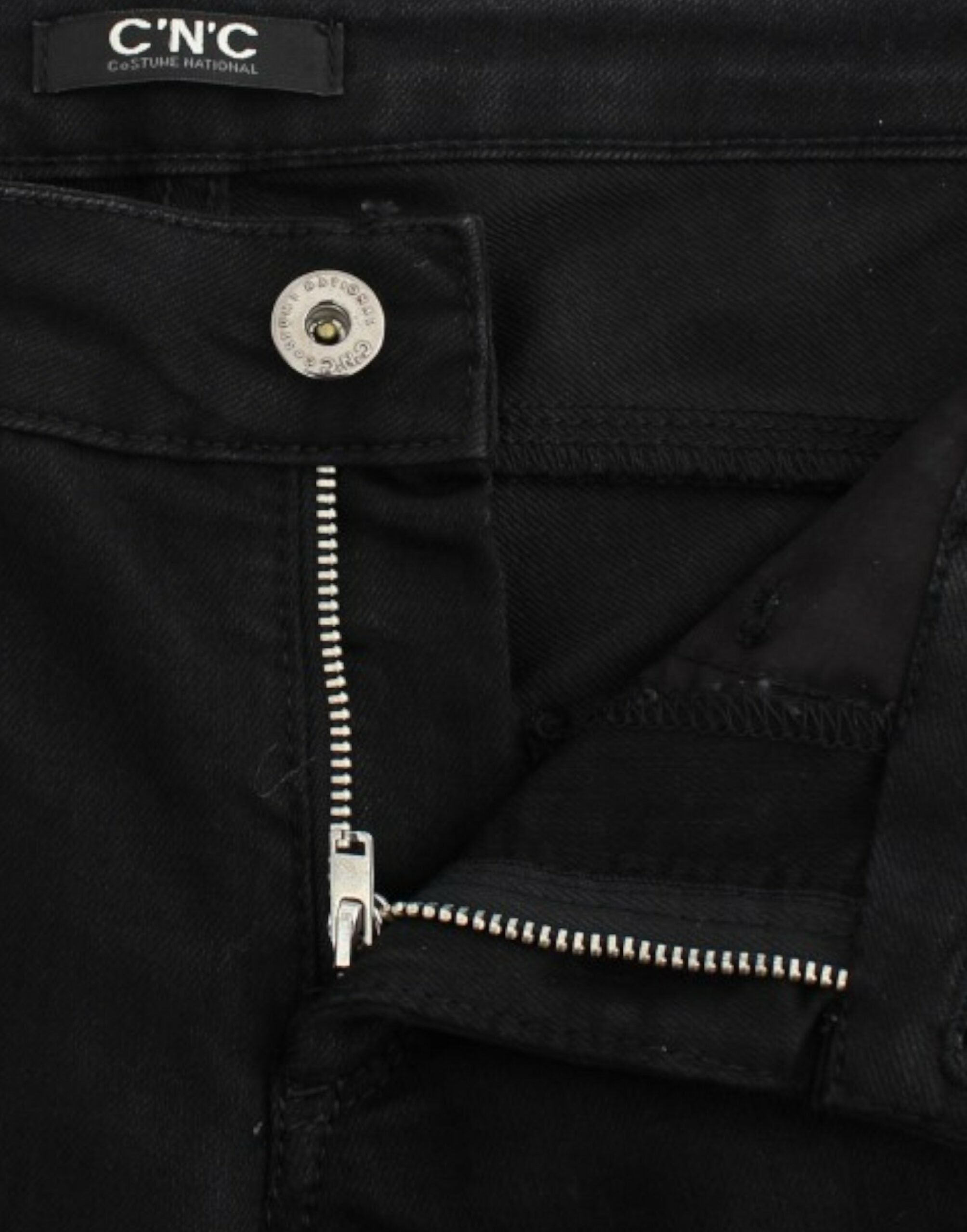 Costume National Black jeans met rechte pijpen