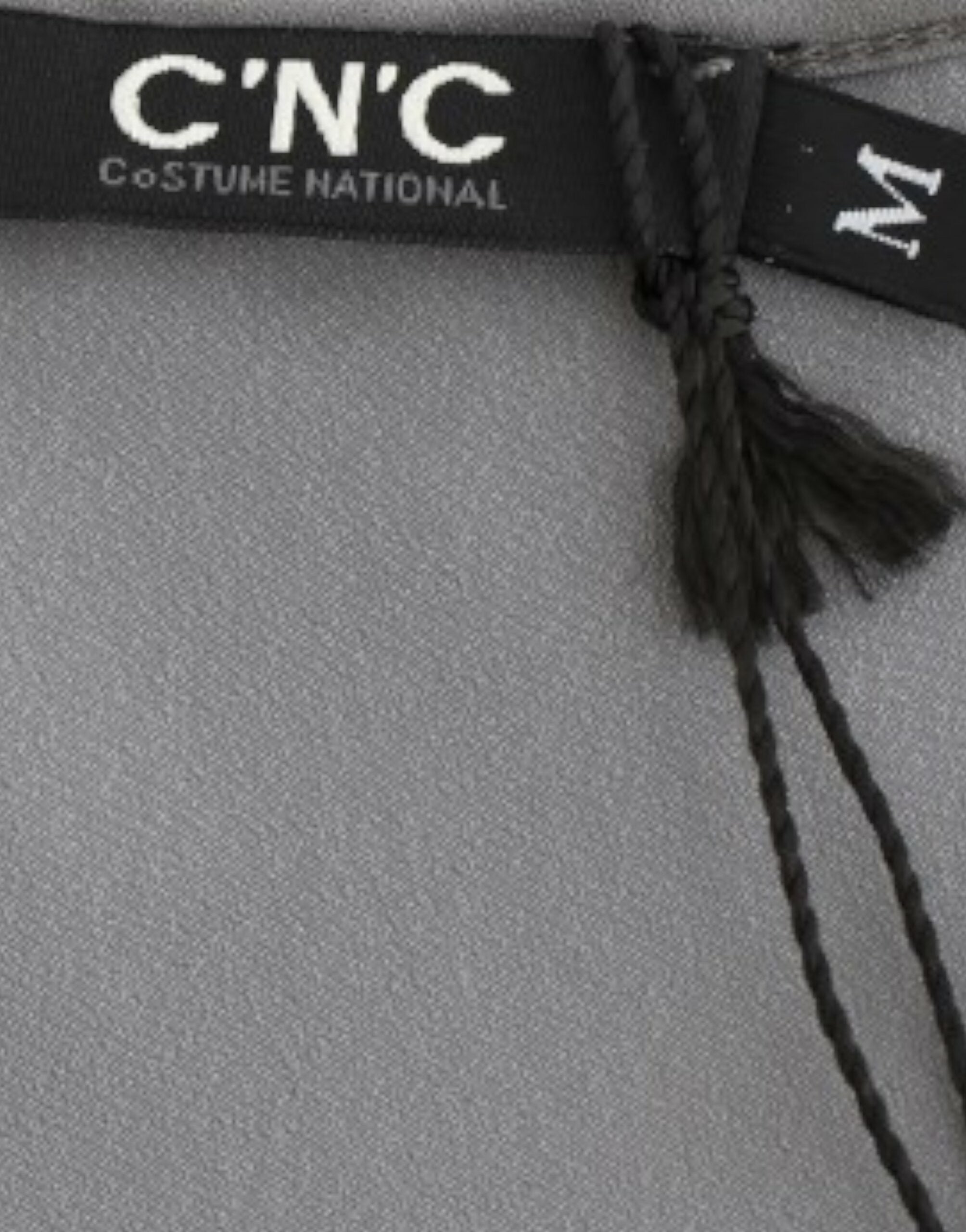 Costume National Grijs V-hals lang T-shirt