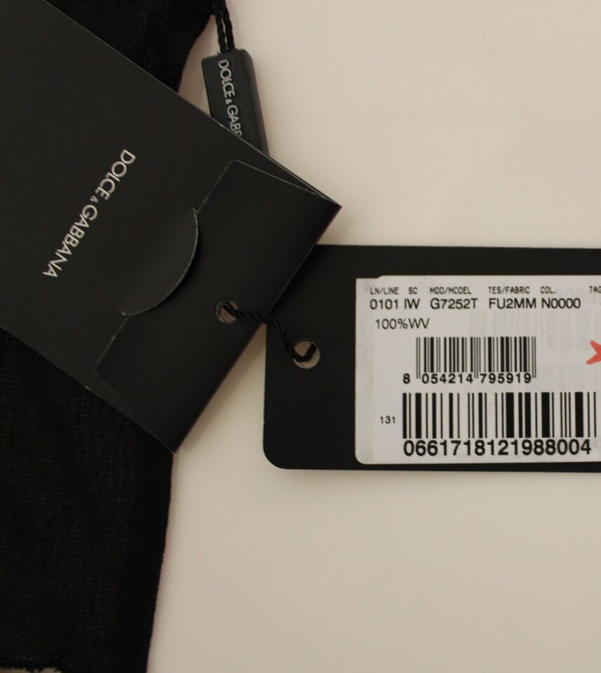 Dolce & Gabbana Schwarze elegante Weste aus Wolle
