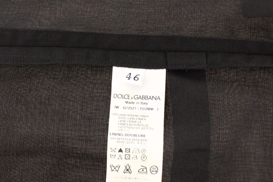 Dolce & Gabbana Schwarze elegante Weste aus Wolle