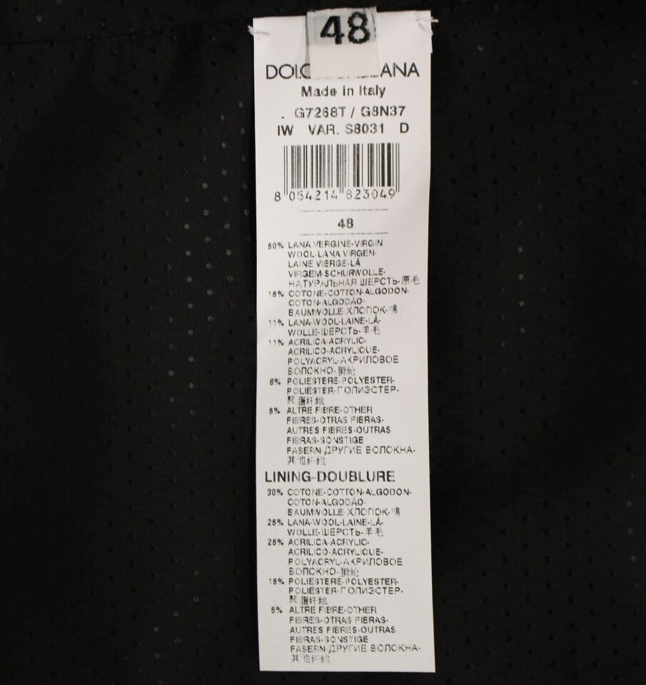 Dolce & Gabbana Grauer Westen-Gilet aus Wollmischung