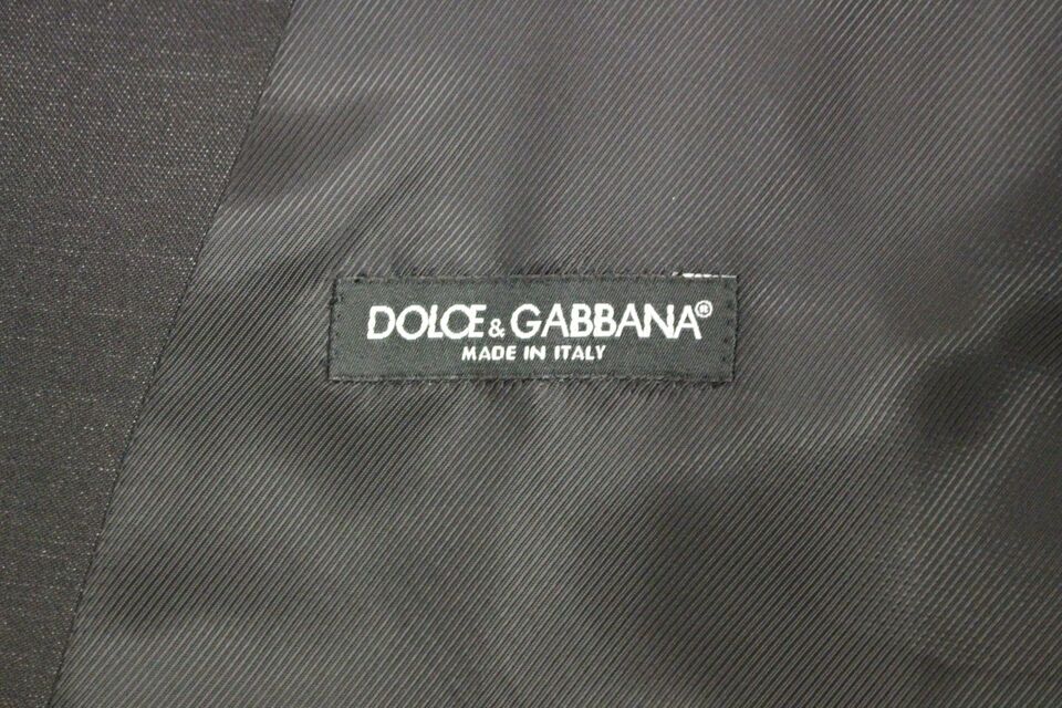 Dolce & Gabbana Graue Weste aus Wolle und Seide