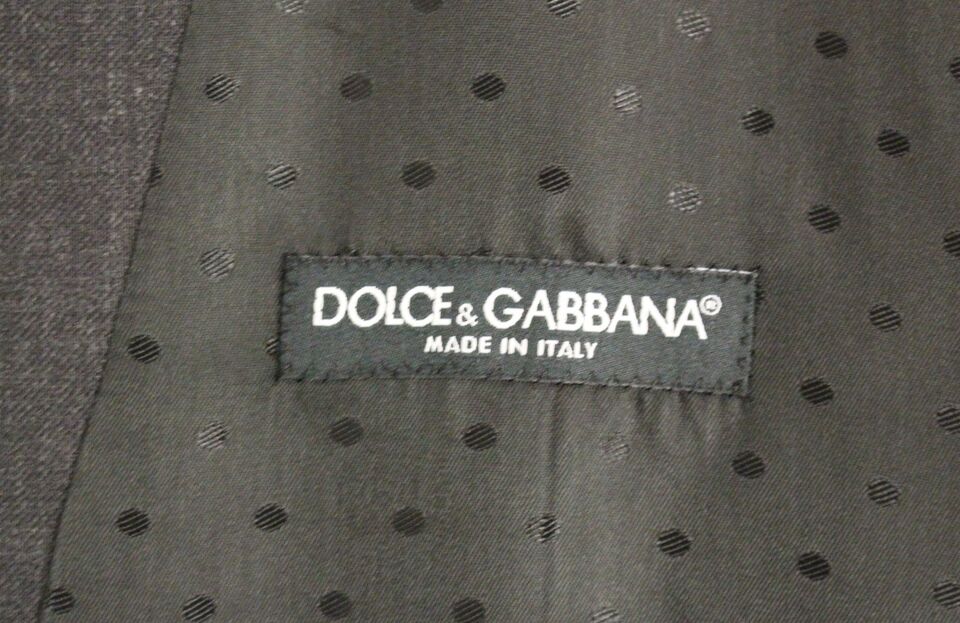 Dolce & Gabbana Graue Anzugweste aus Wolle