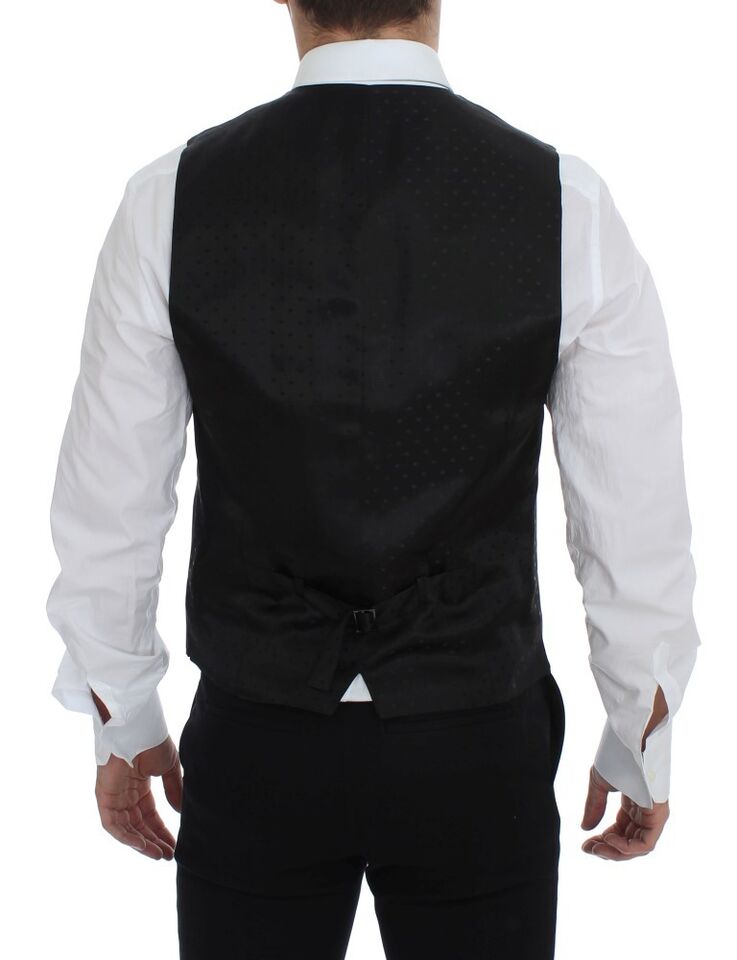 Dolce & Gabbana Graue Anzugweste aus Wolle