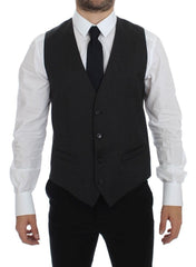 Dolce & Gabbana Graue Anzugweste aus Wolle