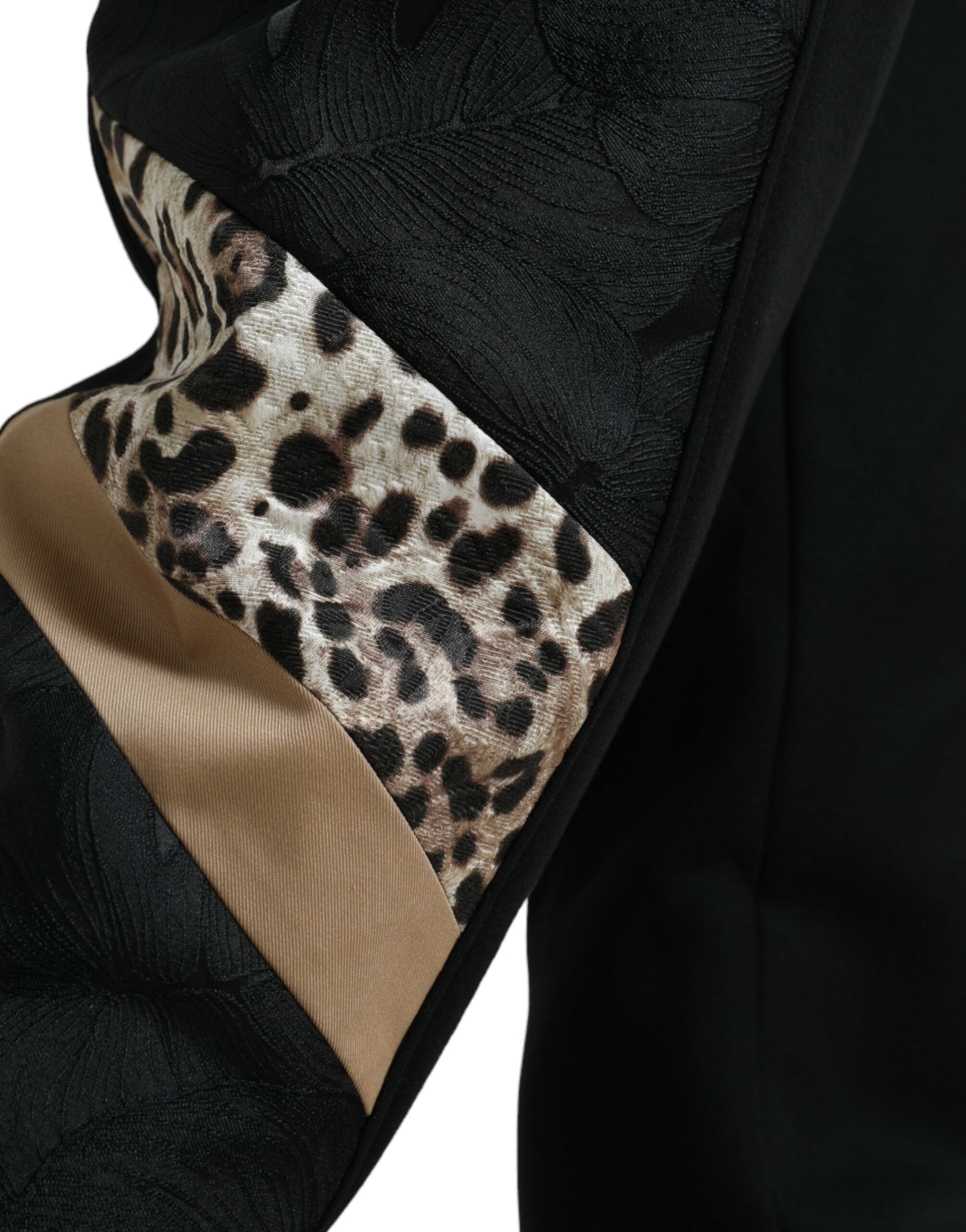 Dolce & Gabbana Schwarze Slim-Fit Jogginghose aus Stretch-Baumwolle