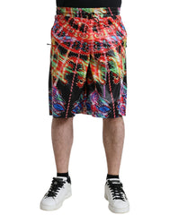 Dolce & Gabbana Herren Bermuda-Shorts mit mehrfarbigem Luminarie-Print