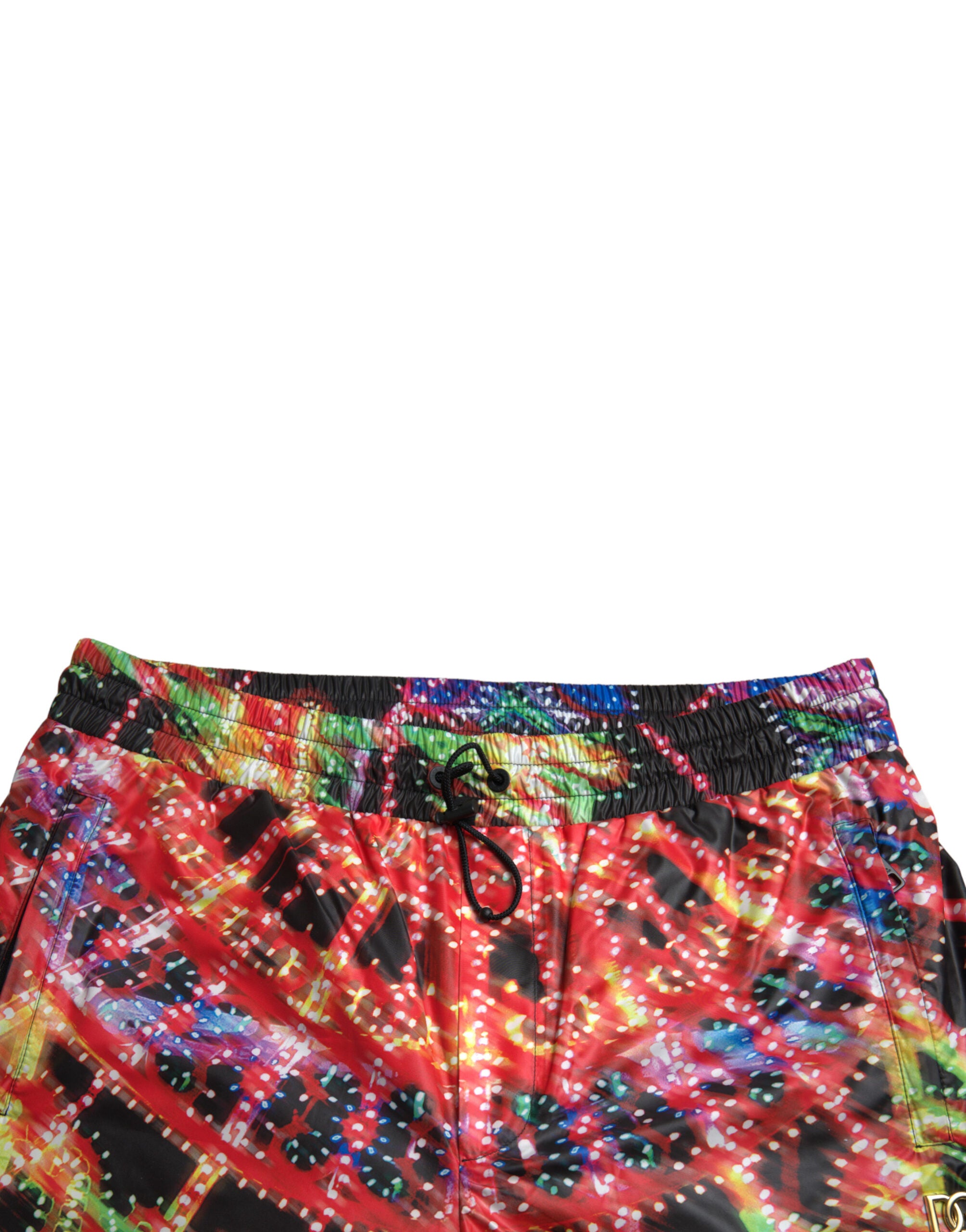 Dolce & Gabbana Herren Bermuda-Shorts mit mehrfarbigem Luminarie-Print
