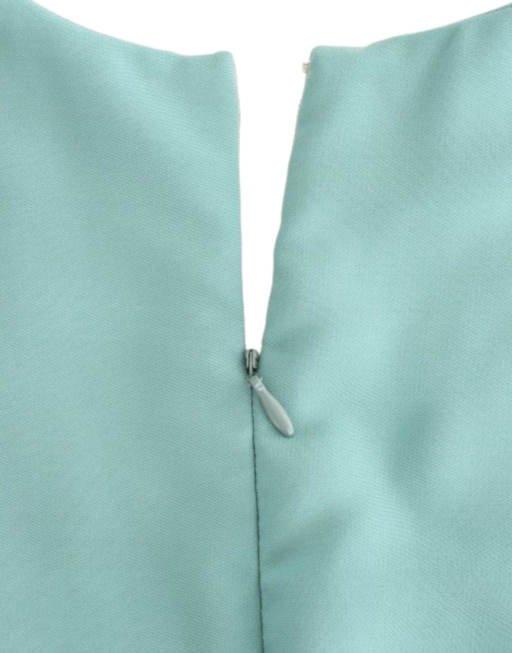 Costume National grünes Etuikleid mit 3/4-Ärmeln