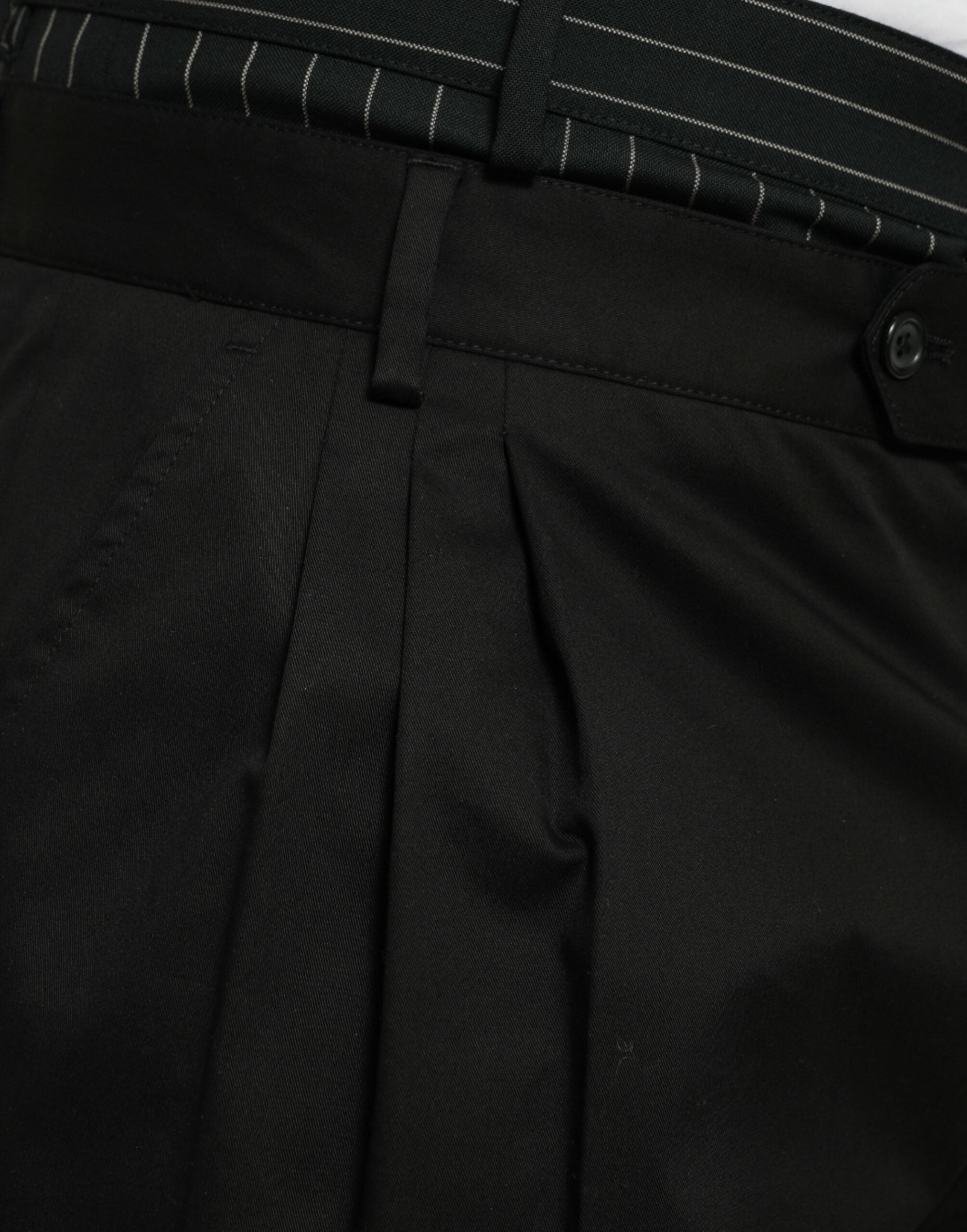 Dolce & Gabbana Schwarze Cargo-Bermuda-Shorts aus Baumwollstretch