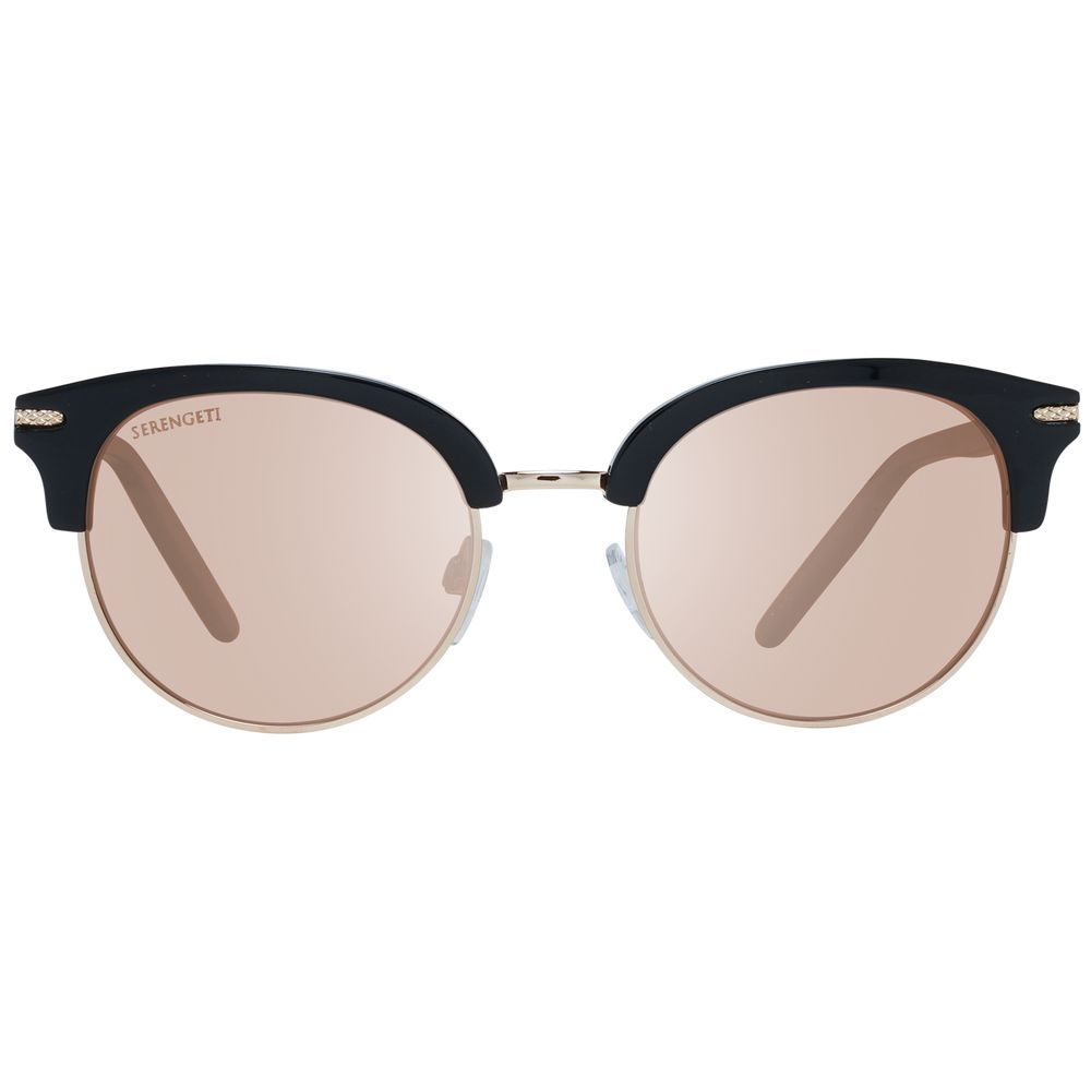 Serengeti Black Acetate & Metal Sunglasses