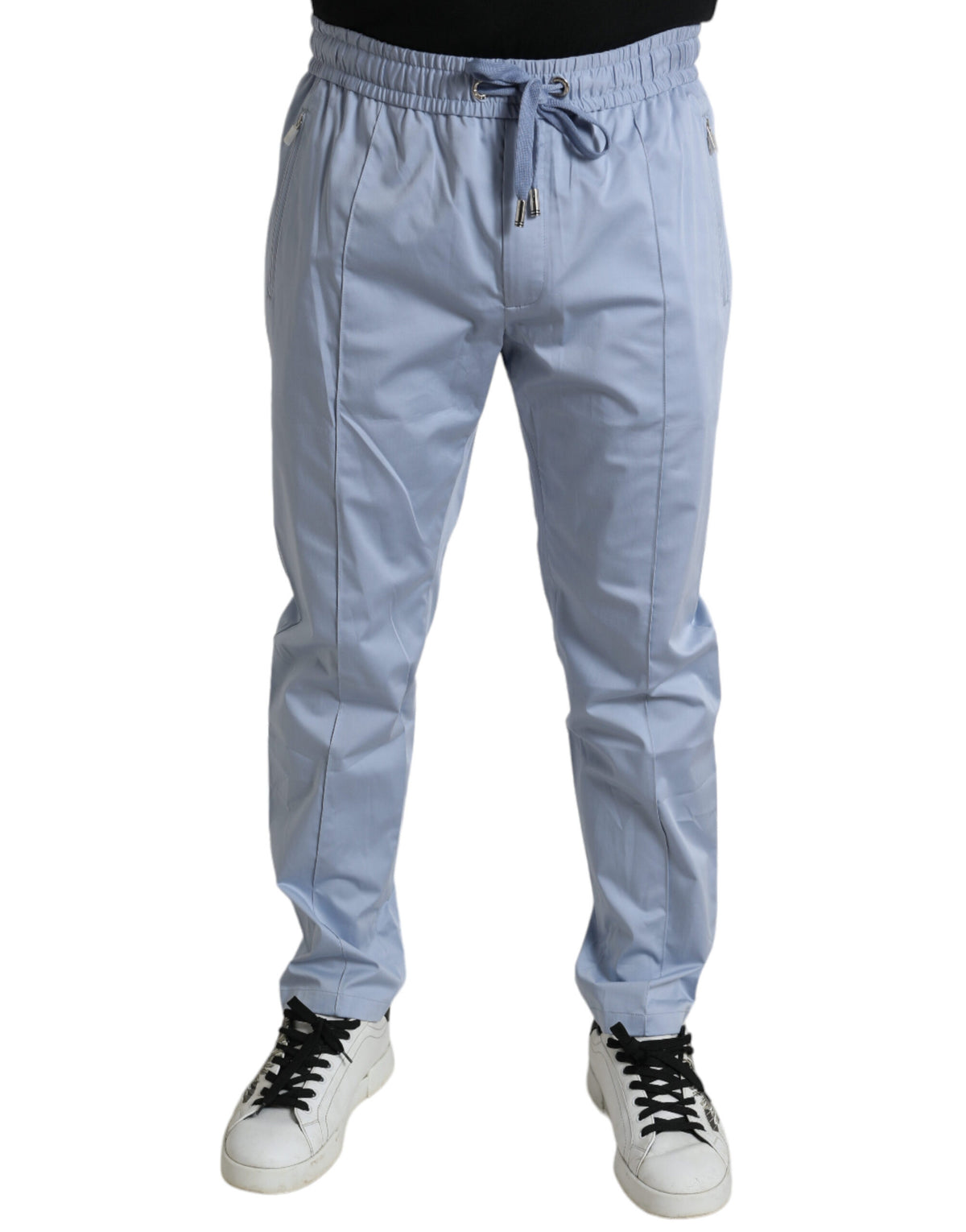 Dolce & Gabbana Light Blue Baumwoll-Stretch-Jogginghose