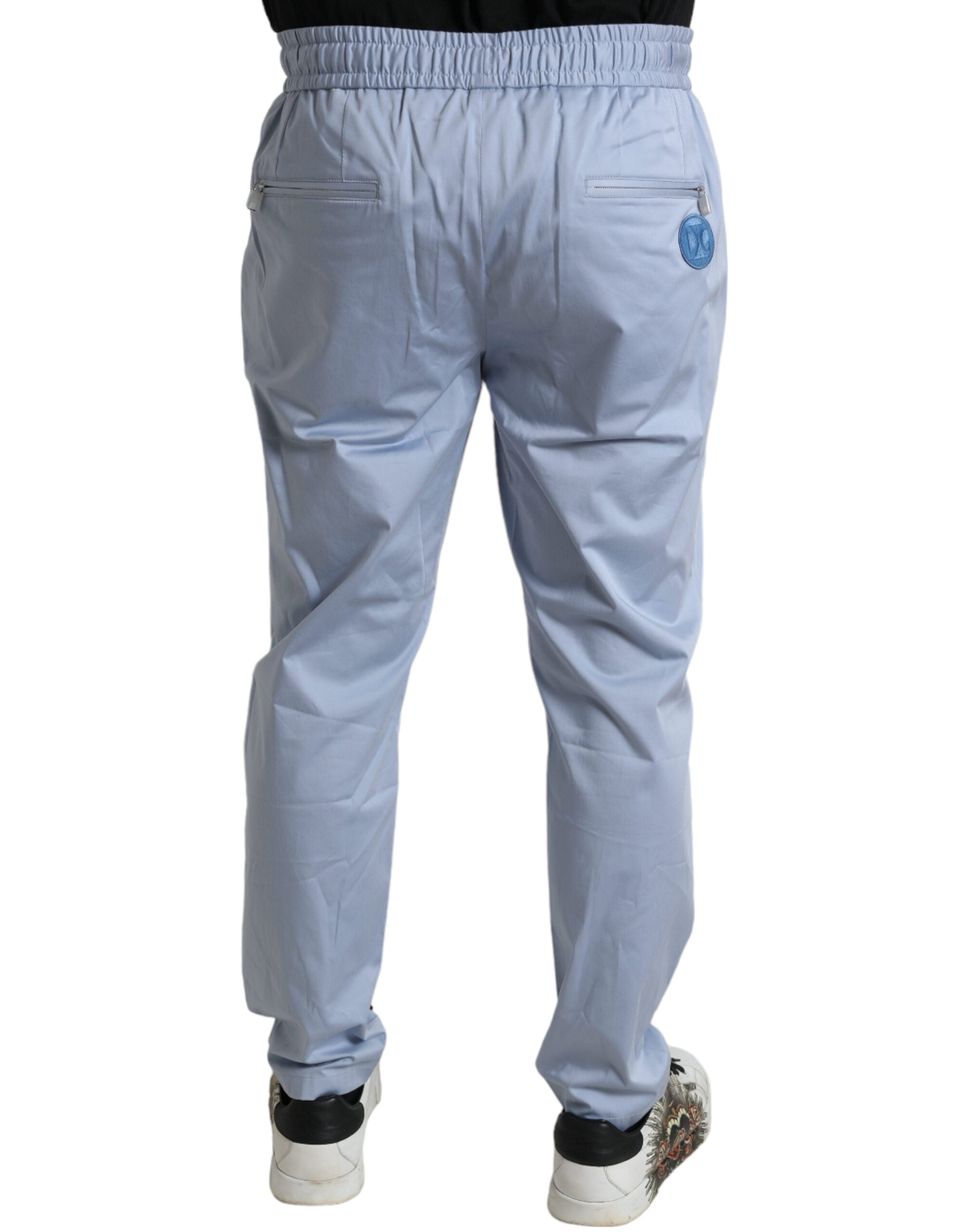 Dolce & Gabbana Light Blue Baumwoll-Stretch-Jogginghose