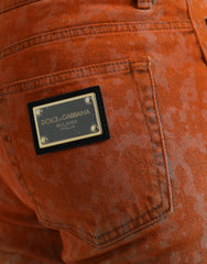 Dolce & Gabbana Multicolor Ombre Katoenen Slim Fit Denim Jeans
