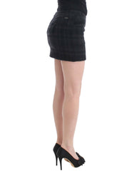 Costume National Grau karierter Minirock