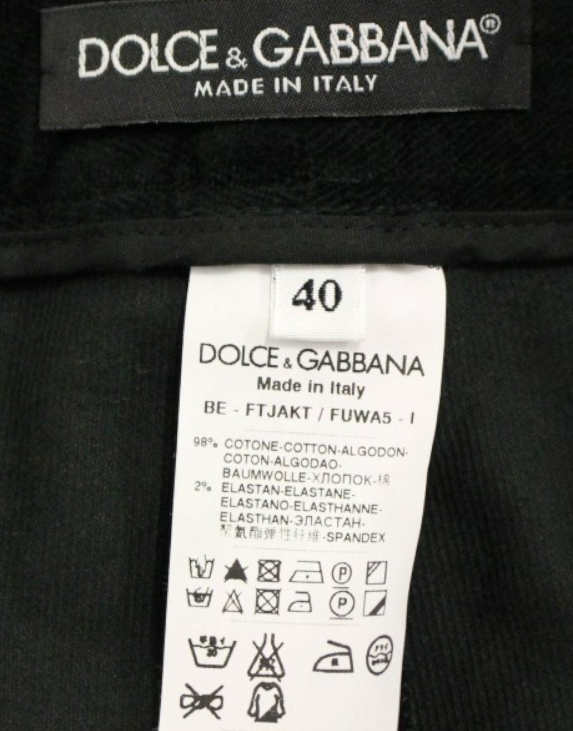 Dolce & Gabbana Donkergroene katoenen korte broek