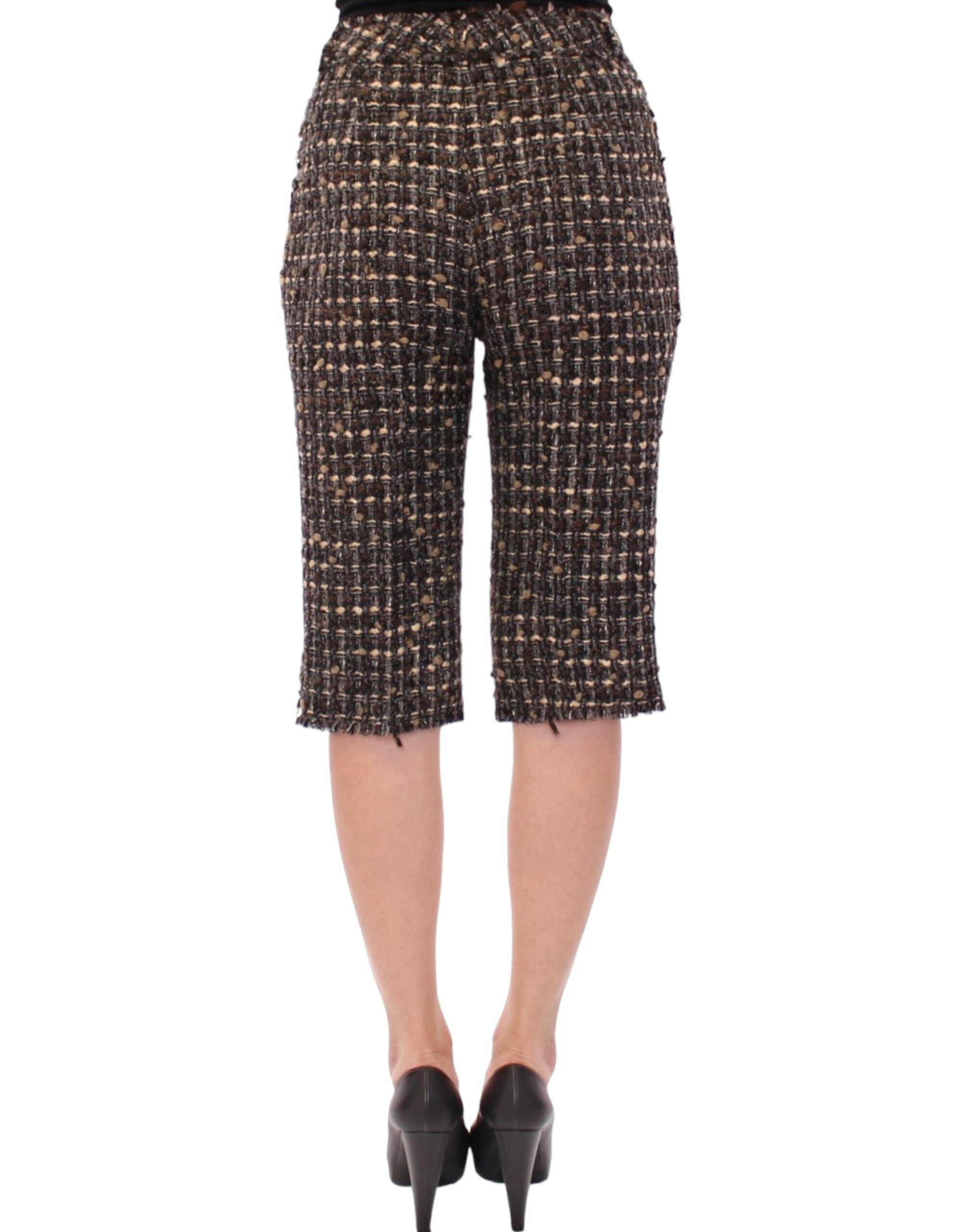 Dolce & Gabbana Multicolor Wollen Korte Broek
