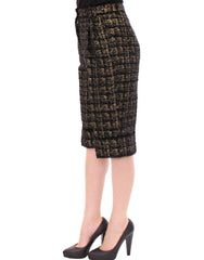 Dolce & Gabbana Zwarte korte broek van stof