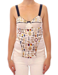 Dolce & Gabbana Wit matrozenmotief tanktop
