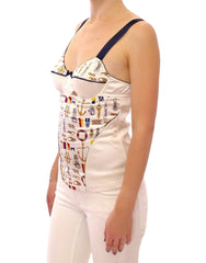 Dolce & Gabbana Wit matrozenmotief tanktop
