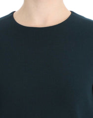 Dolce & Gabbana Grüne Wollbluse mit 3/4-Ärmeln