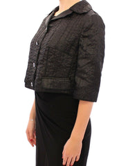 Dolce & Gabbana Black Short Bolero Shrug Jacket Coat