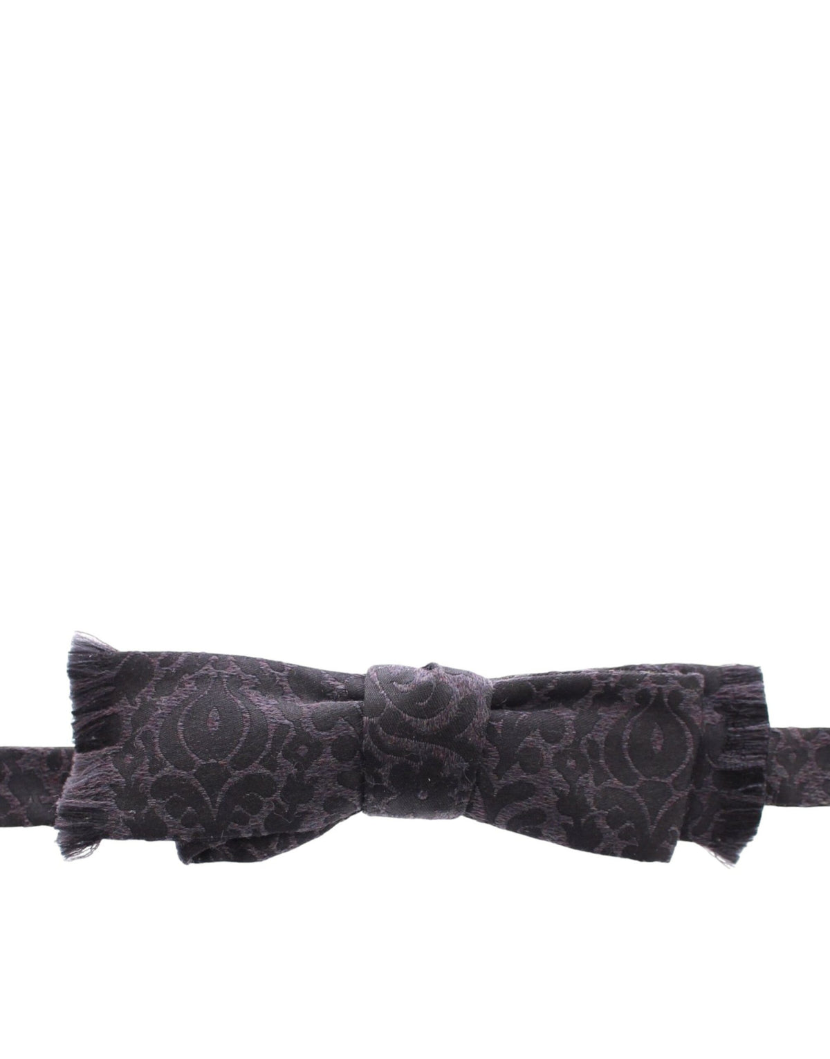 Dolce & Gabbana Fliege aus grau-schwarzer Wolle