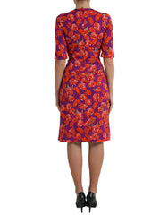Dolce & Gabbana Multikleurige Jurk met Bloemenprint en Papavers