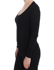 Dolce & Gabbana Zwarte Kasjmier Crewneck Trui Pullover