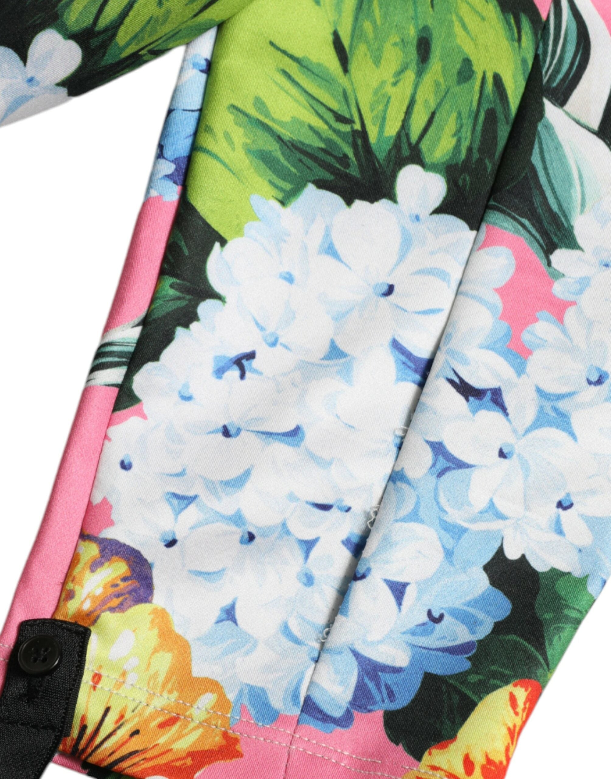 Dolce & Gabbana Mehrfarbige Leggingshose mit hohem Bund und Blumenmuster