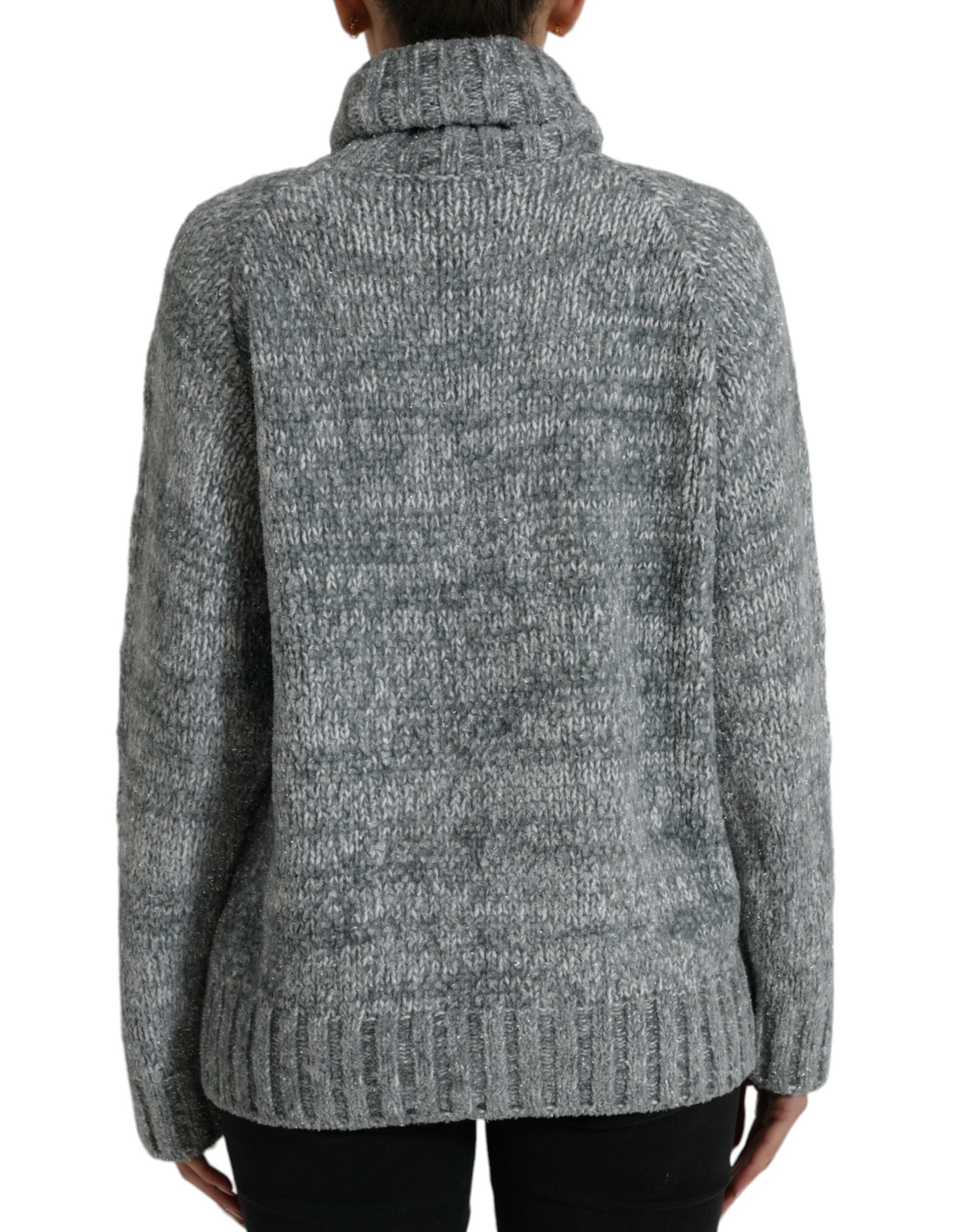 Dolce & Gabbana Grauer Kaschmir Rollkragenpullover