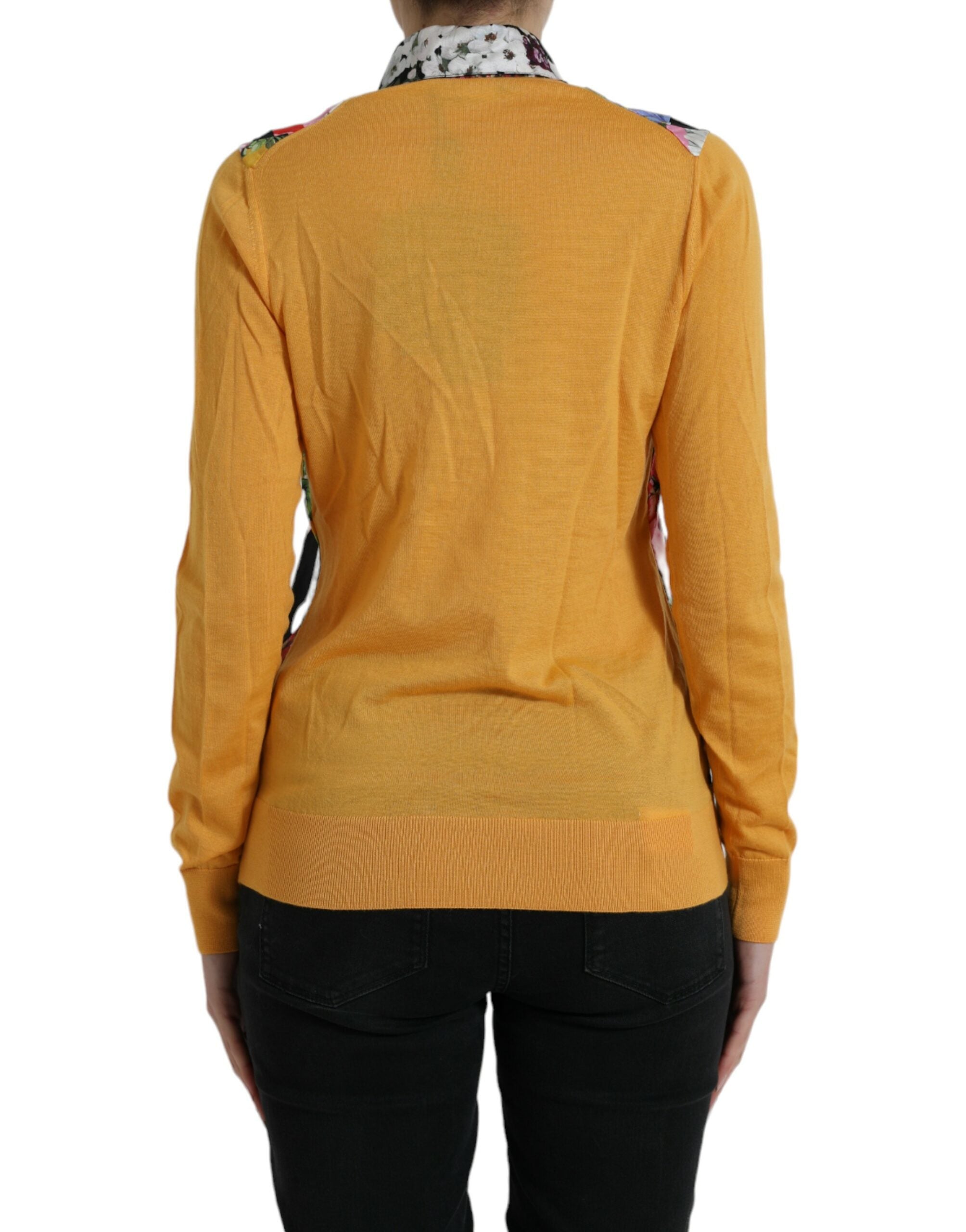 Dolce & Gabbana Multicolor Patchwork Kaschmir-Henley-Pullover