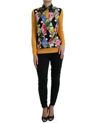 Dolce & Gabbana Multicolor Patchwork Kaschmir-Henley-Pullover