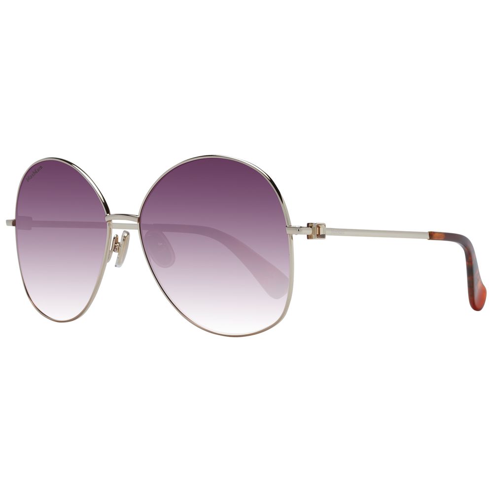 Max Mara Sonnenbrille aus goldfarbenem Metall
