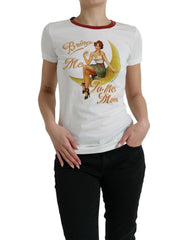 Dolce & Gabbana Wit Bring Me To The Moon T-shirt Top