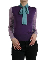 Dolce & Gabbana Pullover-Sweater mit mehrfarbiger Schleife
