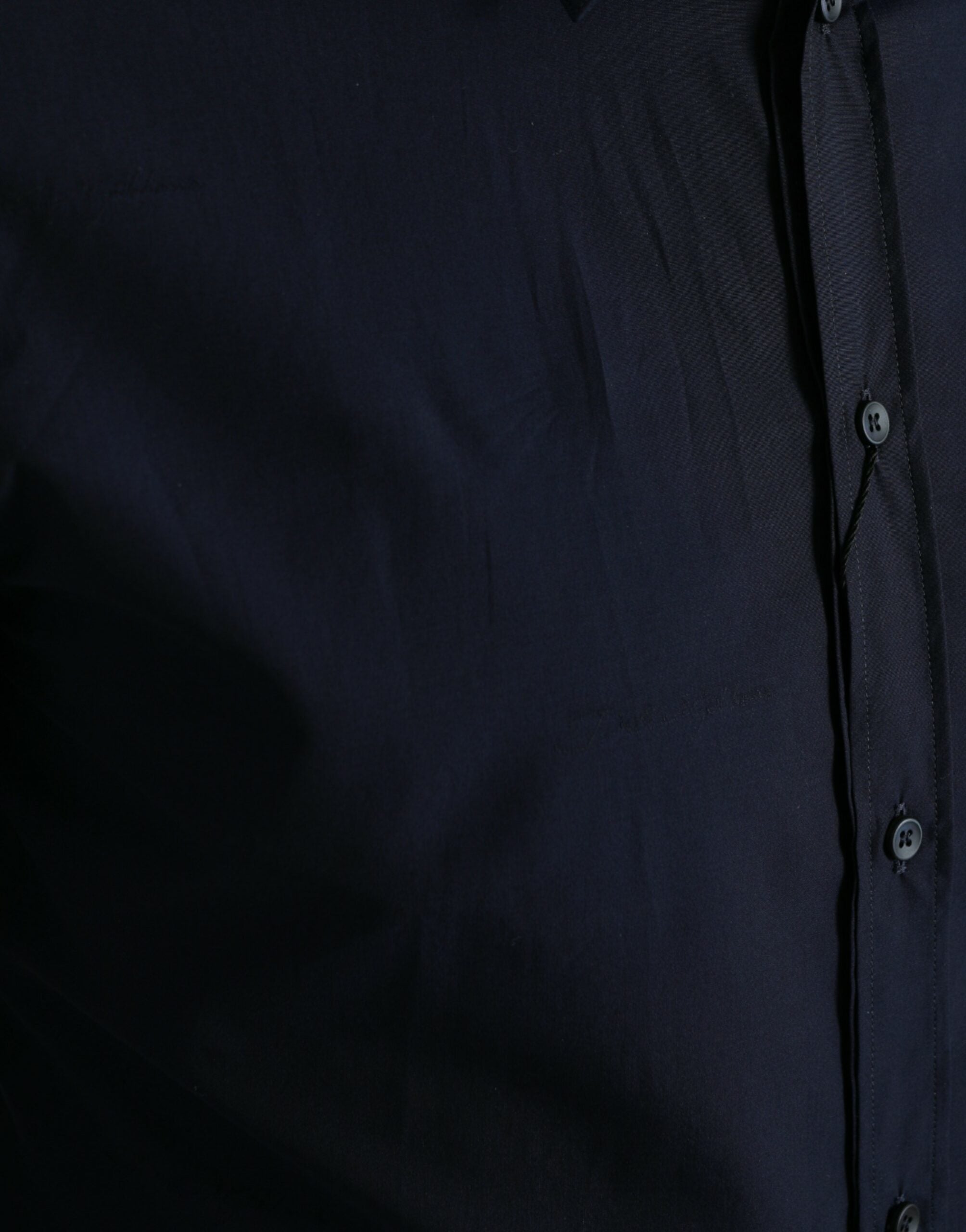 Dolce & Gabbana Navy Slim Fit Formales GOLD Hemd