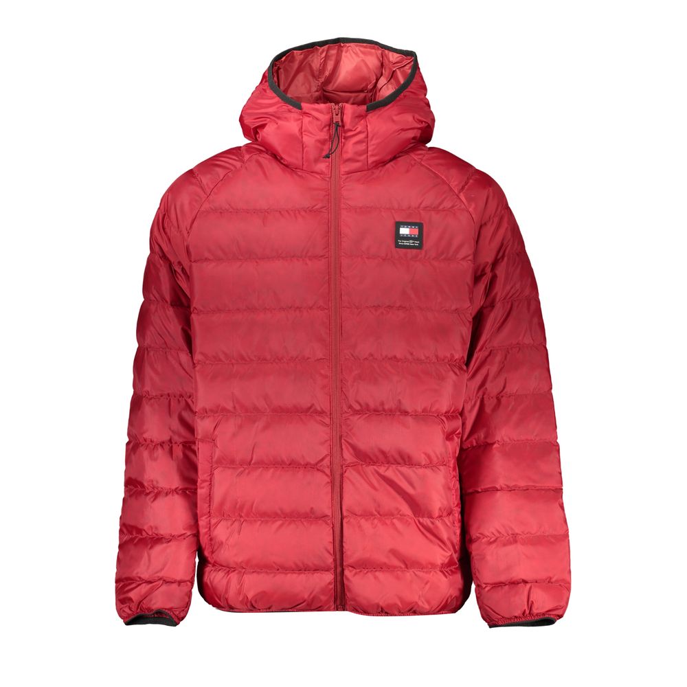 Tommy Hilfiger rote Polyesterjacke
