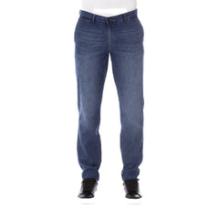 Trussardi Jeans Blauwe Katoenen Herenjeans