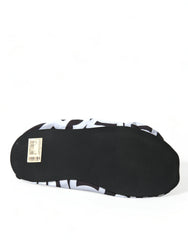 Dolce & Gabbana Weiße Nylon Slipper mit Logo-Print