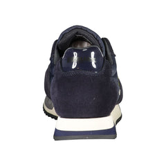 Blauwe blauwe polyester sneaker