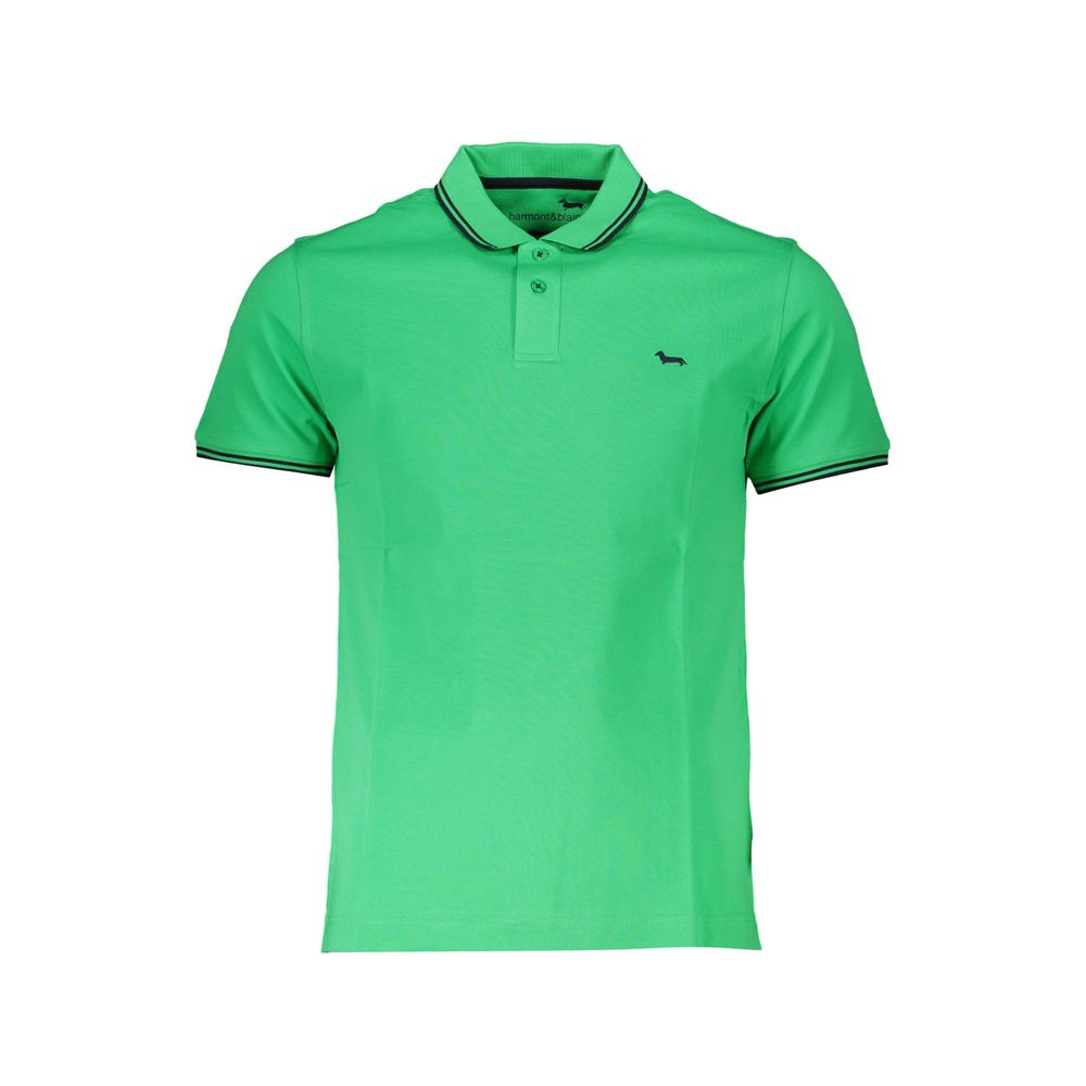 Harmont & Blaine Grünes Baumwoll-Poloshirt