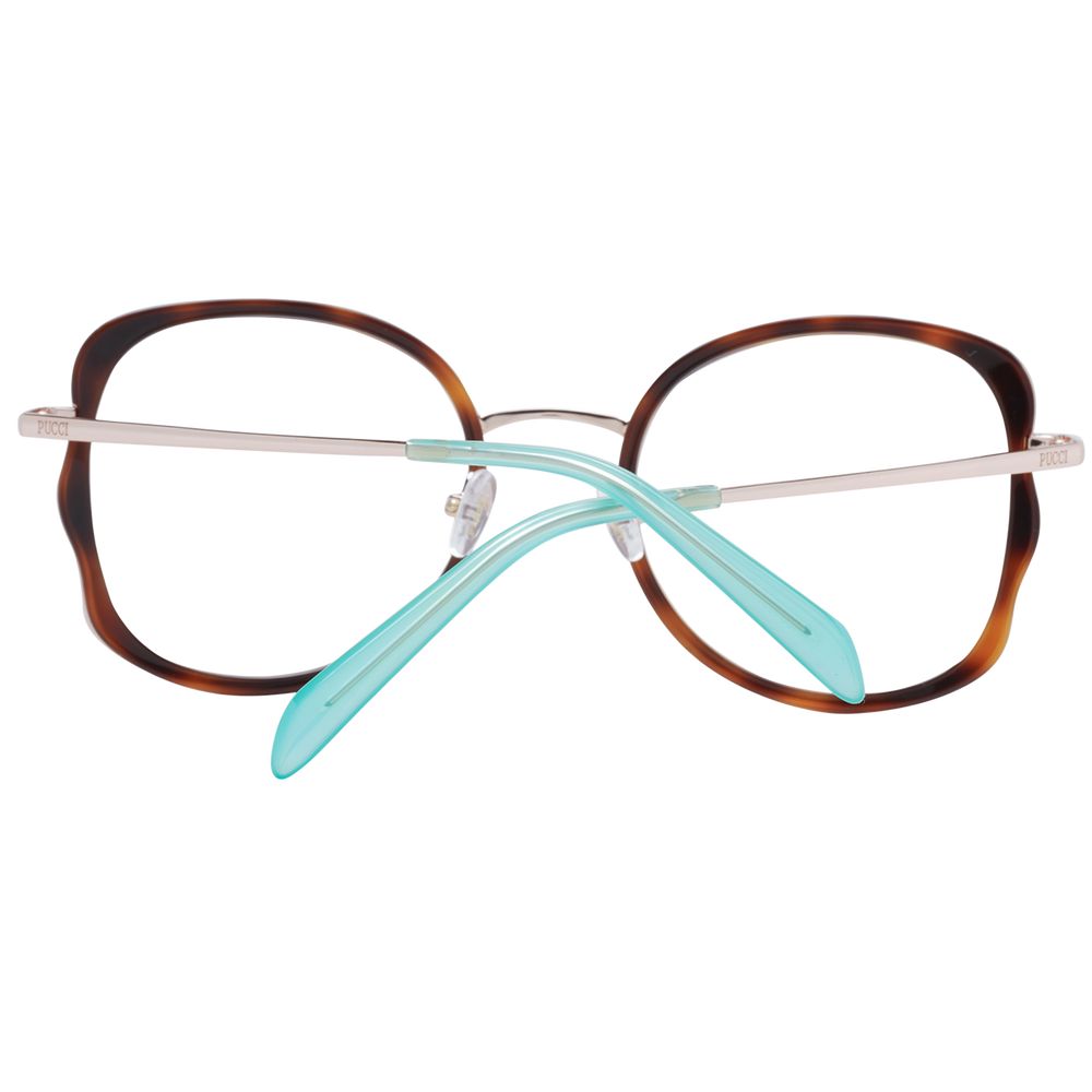 Emilio Pucci Brille aus braunem Metall und Kunststoff (Fassungen)