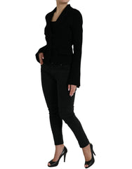 Dolce & Gabbana Zwarte Viscose Single Breasted Blazer Jas