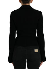 Dolce & Gabbana Zwarte Viscose Single Breasted Blazer Jas