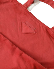 Prada rode schoudertas van jersey met logo