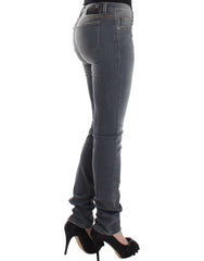 Ermanno Scervino Graue Slim-Jeans Denim Hose Skinny Leg Stretch